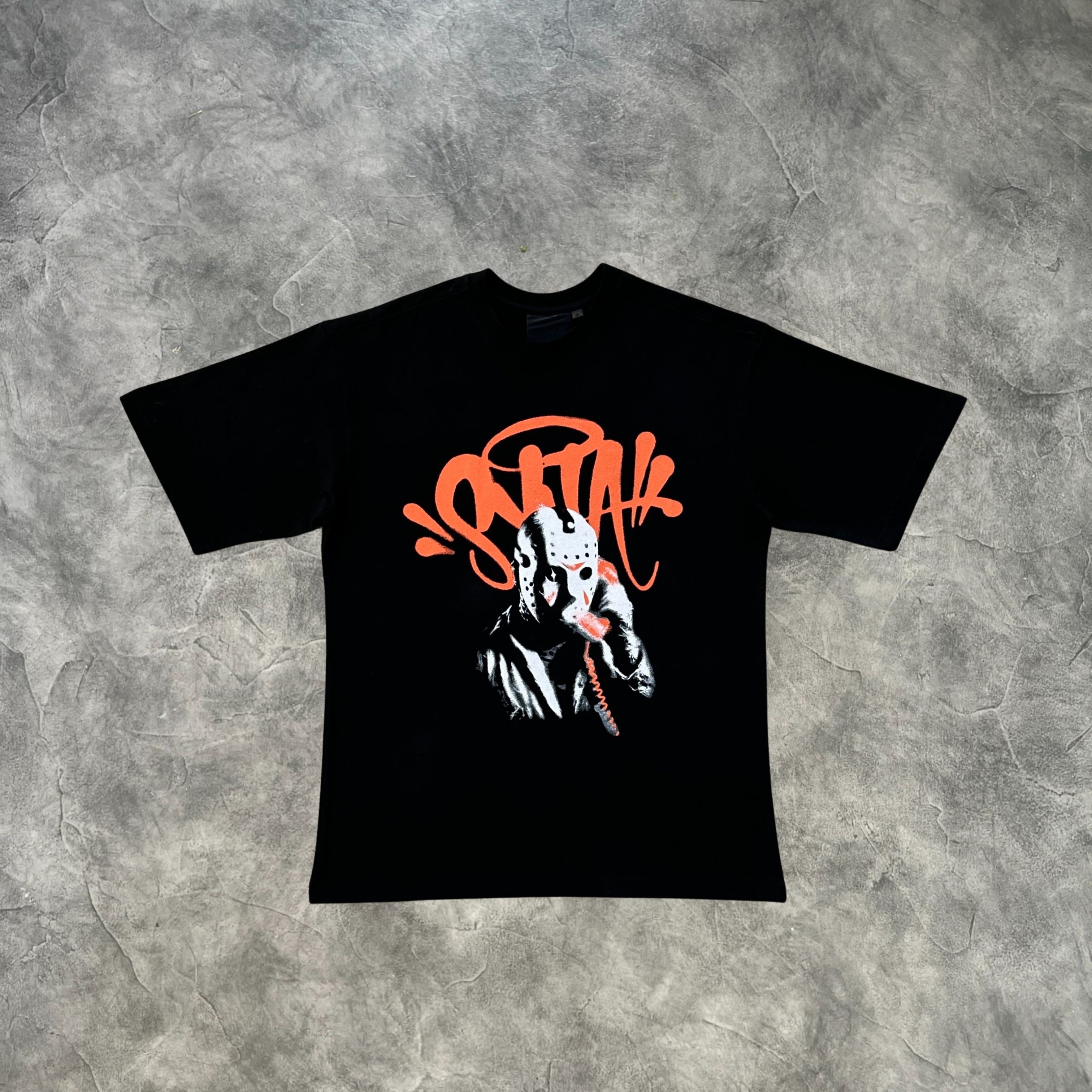 Syna Halloween Phone T-Shirt Black