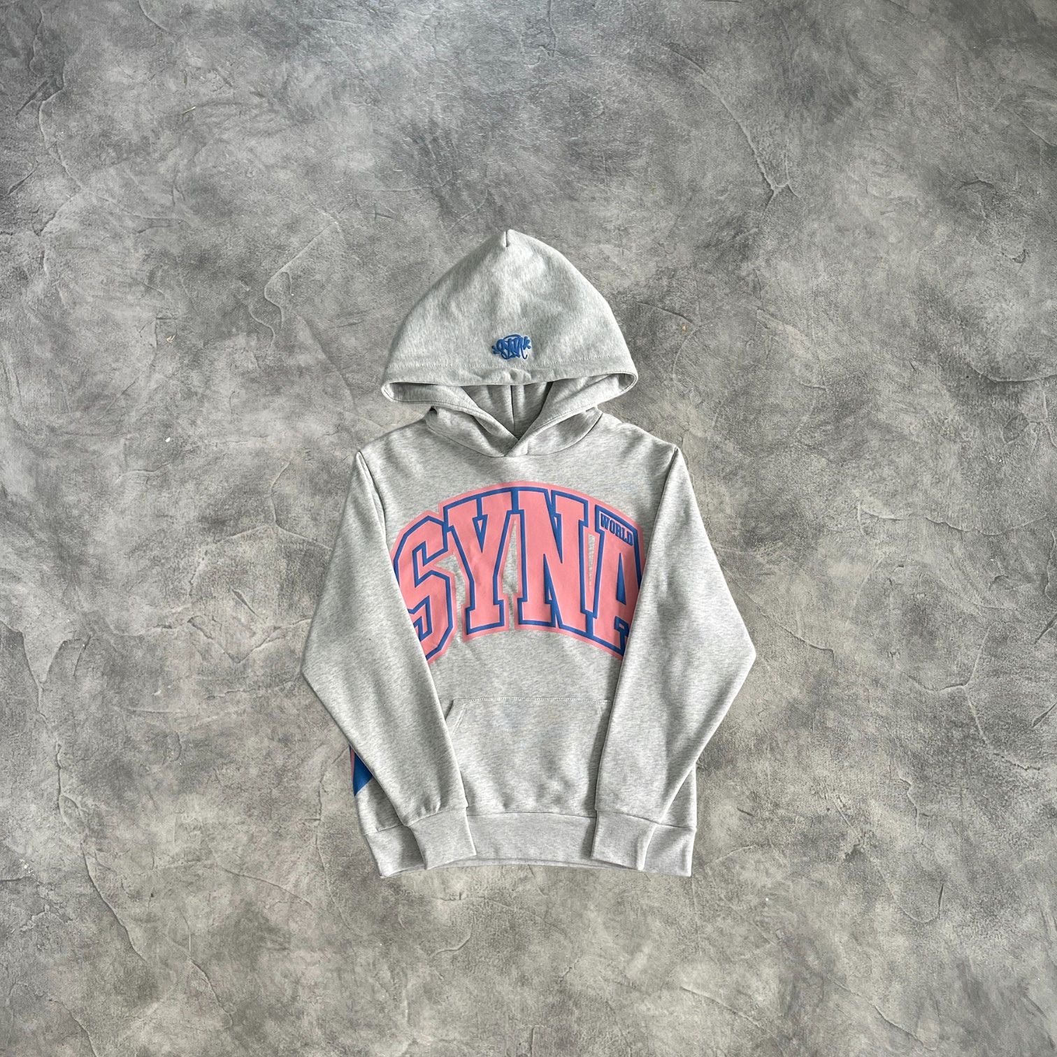Syna Arched Printed Tracksuit Grey/Pink