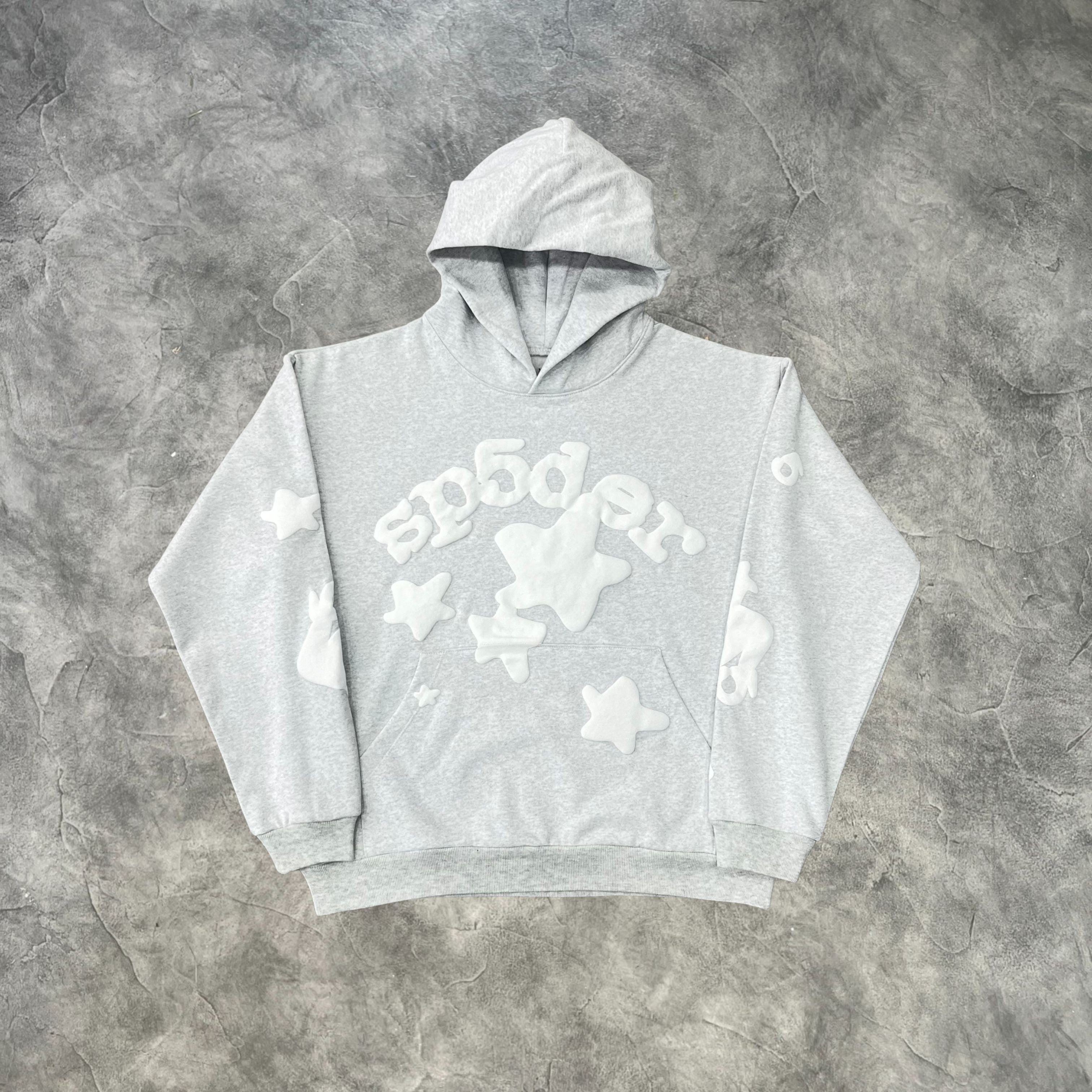 Sp5der Stars Tracksuit Grey
