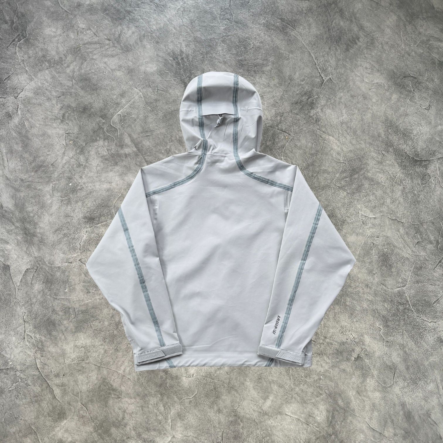 Mertra Fluorescent Striped Jacket Grey
