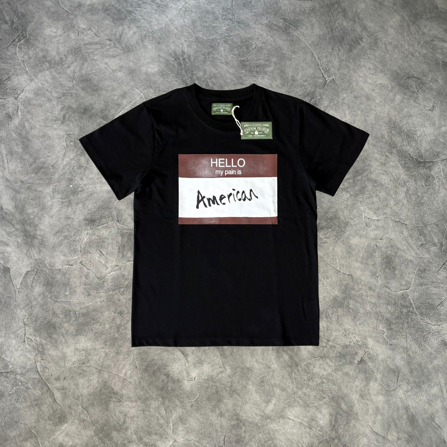 Denim Tears Kapok Pain Sticker T-Shirt Black