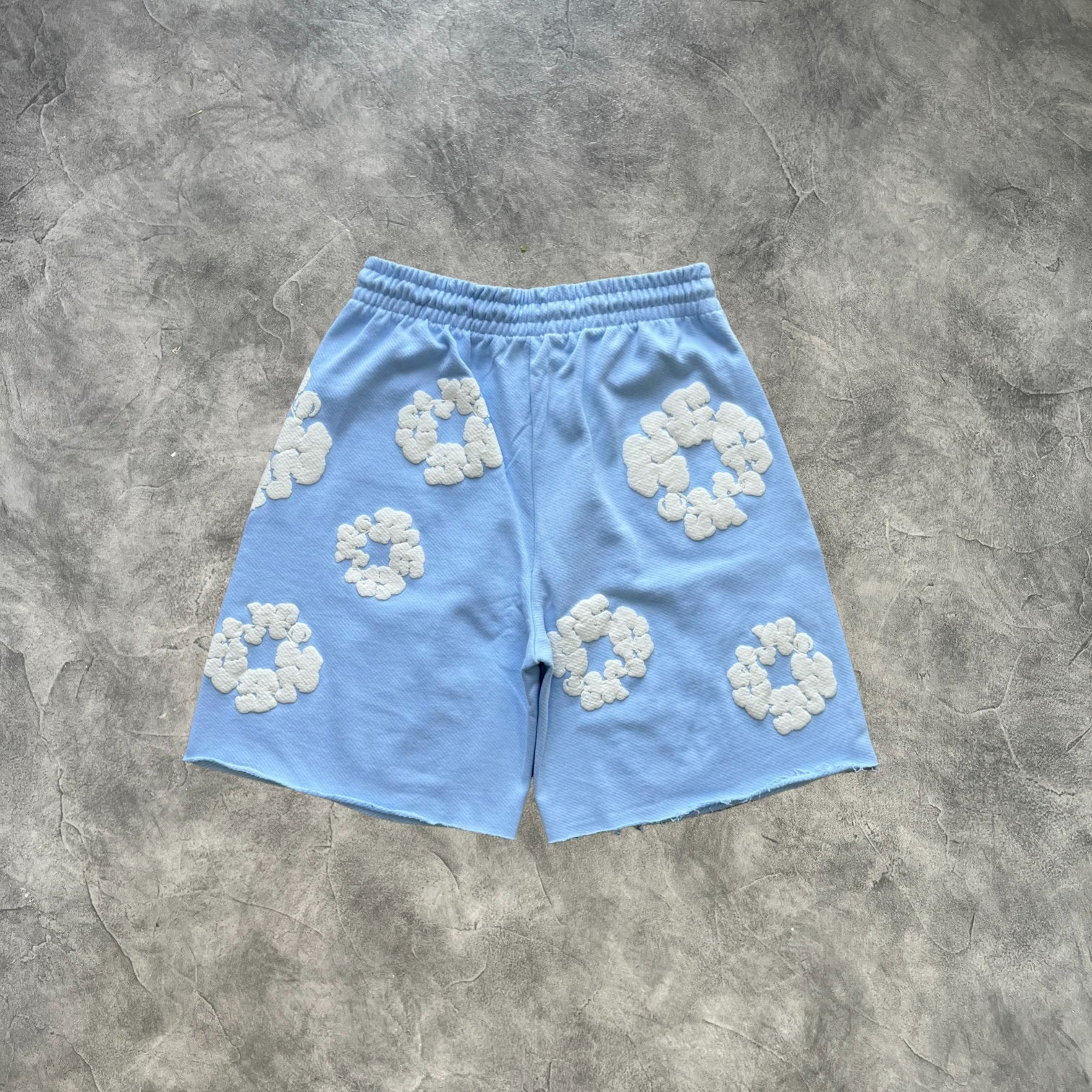 Denim Tears The Cotton Wreath Sweatshorts Light Blue