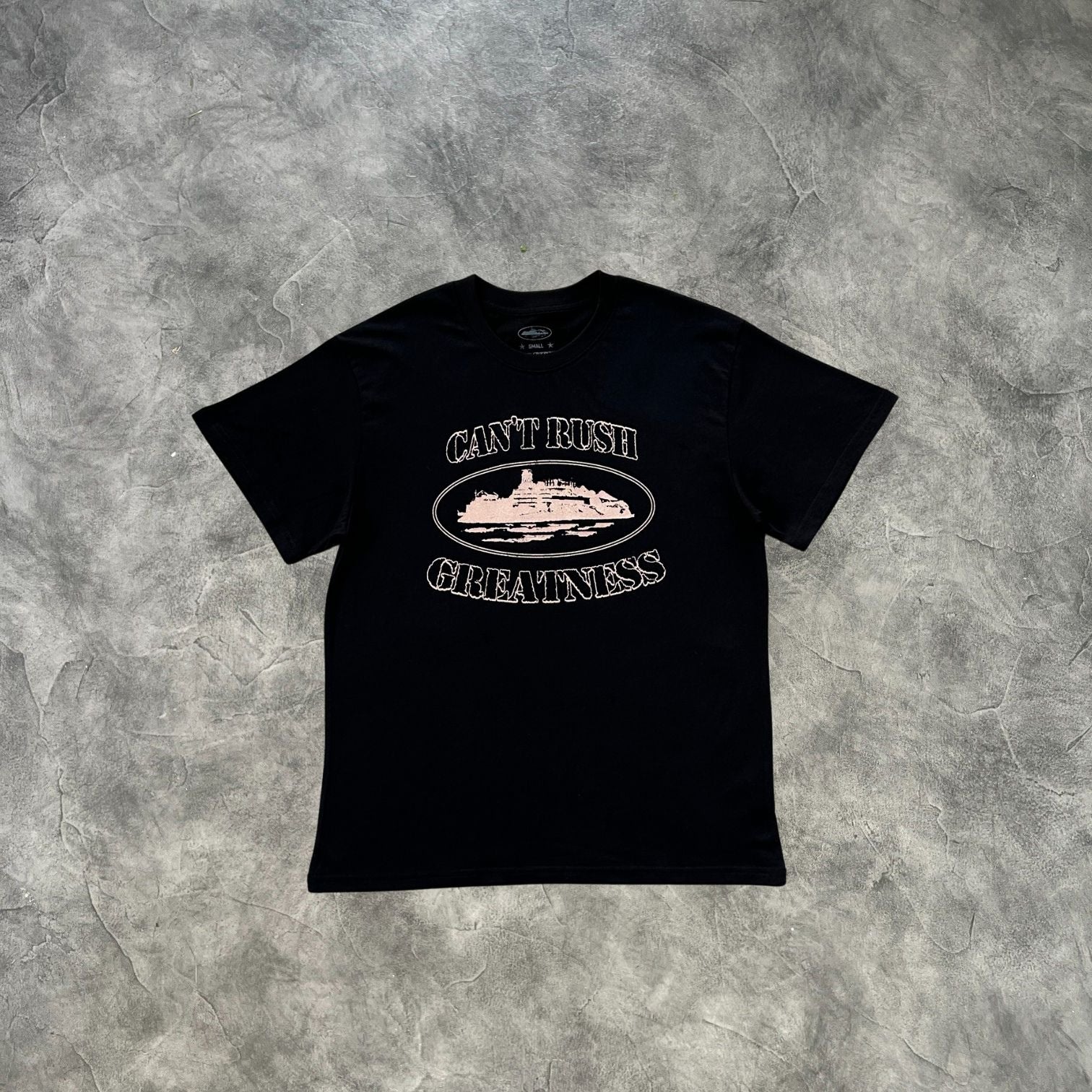 Corteiz Can't Rush T-Shirt Black/Gold