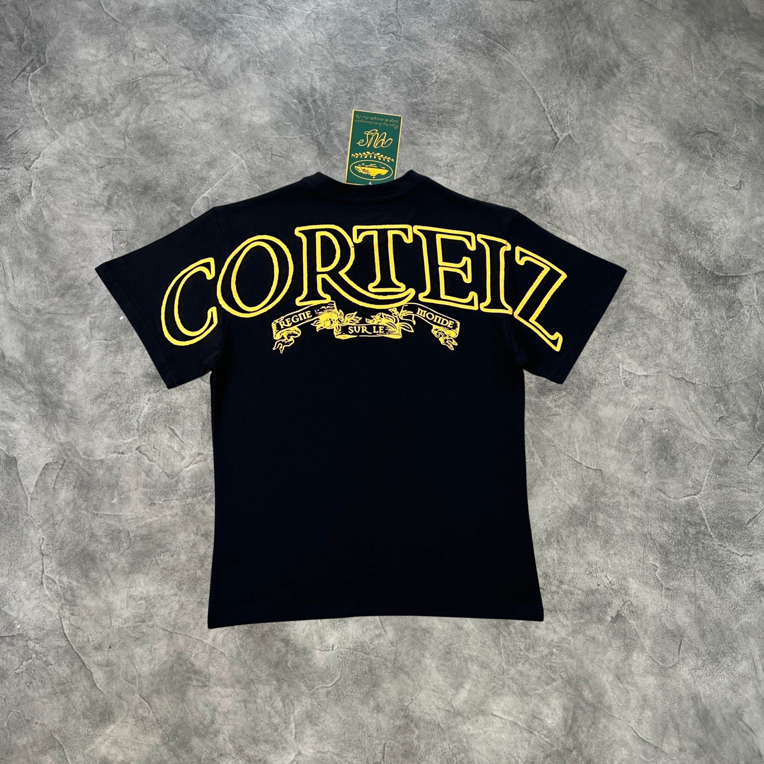Corteiz Royale Heavyweight T-Shirt Black/Yellow