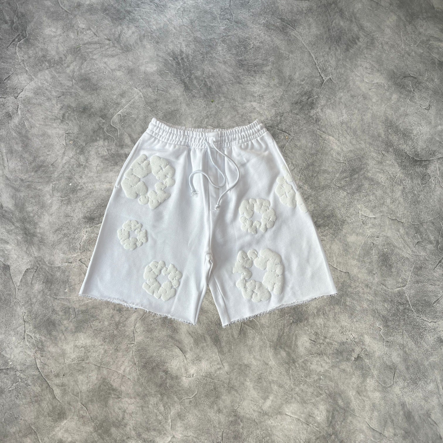 Denim Tears The Cotton Wreath Sweatshorts White