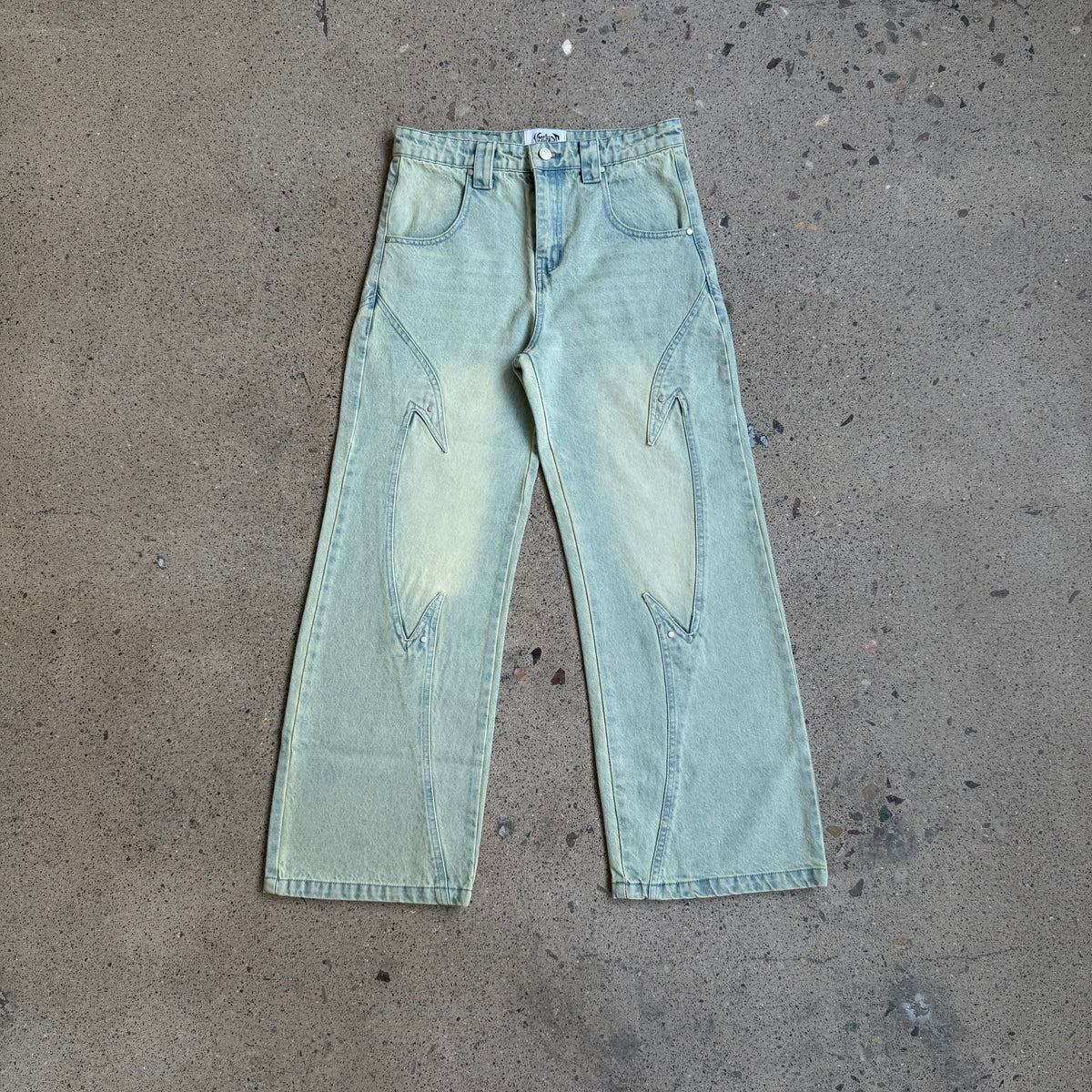 Vescartes Fallen Angel Jeans Washed Blue
