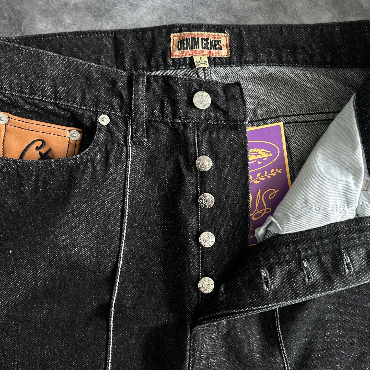 Corteiz C Star Denim Jeans Black