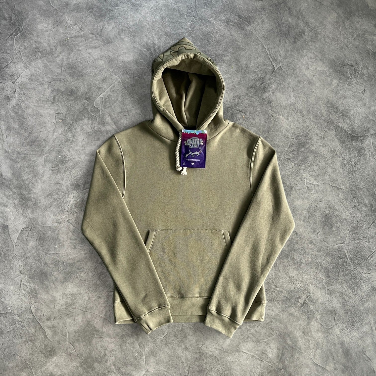 Syna Linen Hoodie Army Green