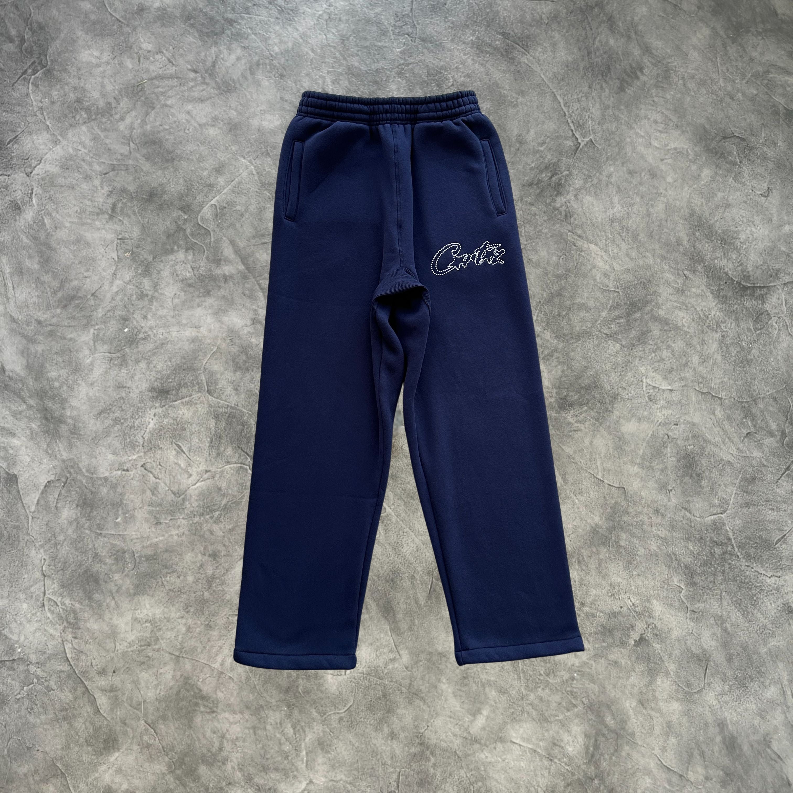 Corteiz Thick Stitch Zip-Up Tracksuit Navy