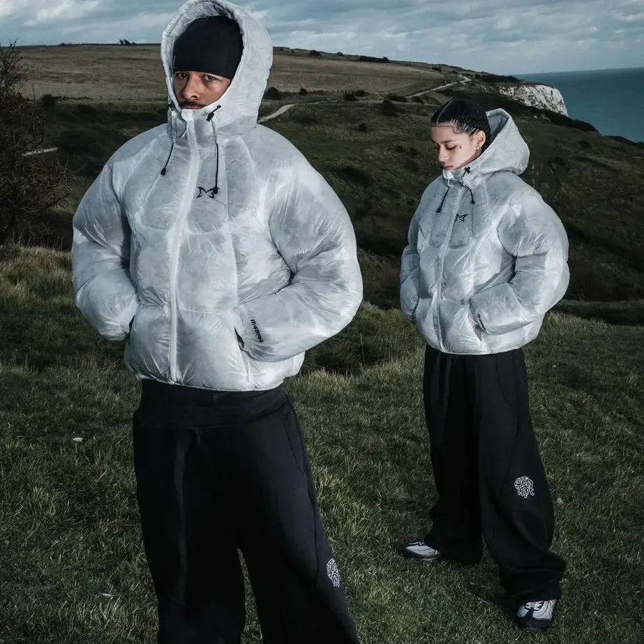 Mertra Translucent Puffer Jacket White