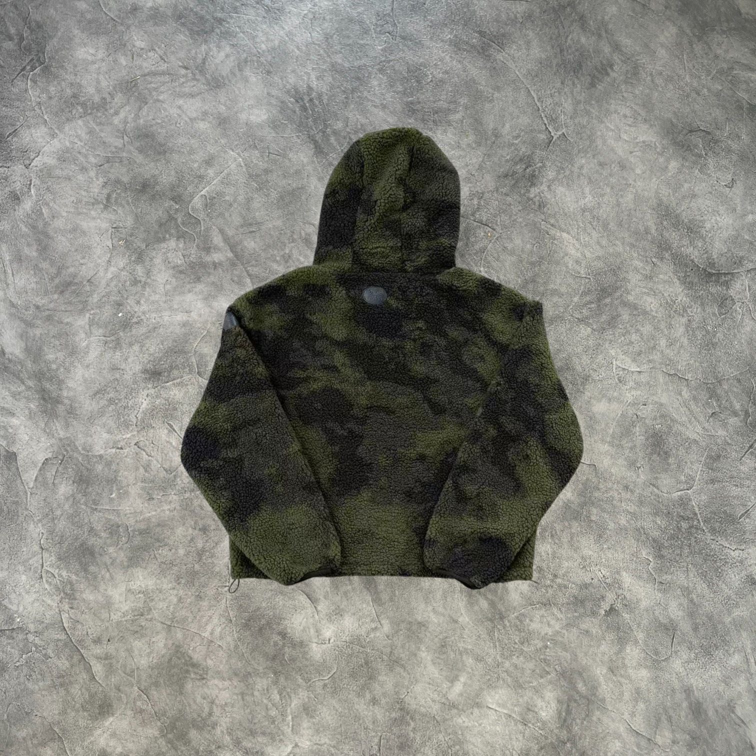 Mertra Lambswool Pullover Hoodie Green