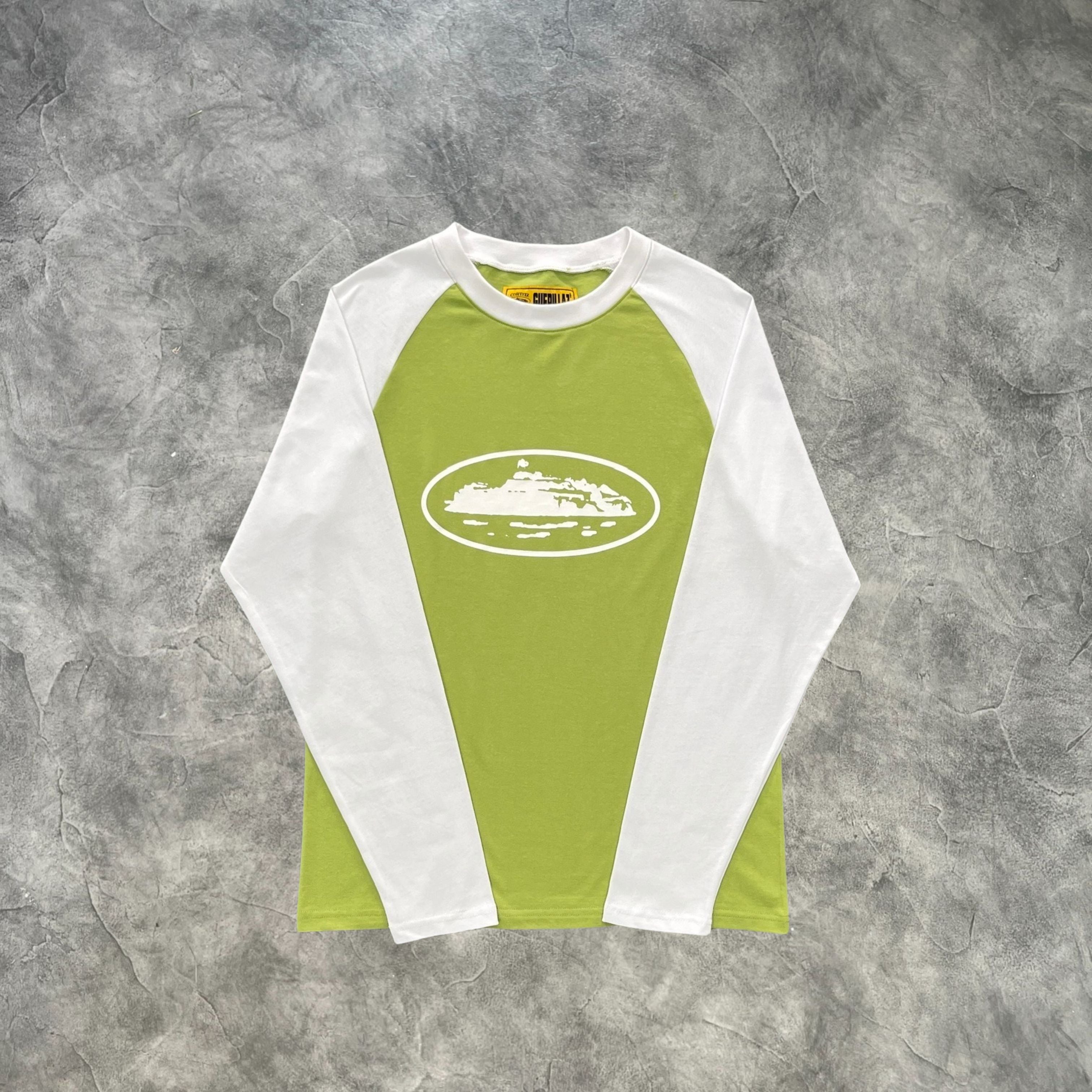 Corteiz Alcatraz Raglan Long Sleeves T-Shirt Green