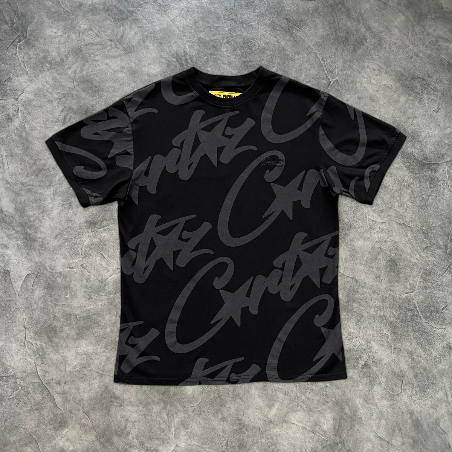 Corteiz Alcatraz Full Print T-Shirt Black