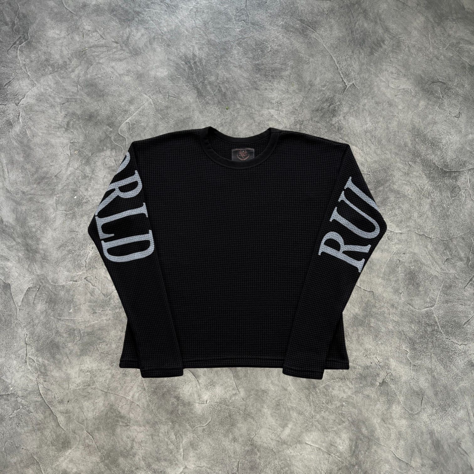 Corteiz Rules The World Long Sleeves T-Shirt Black