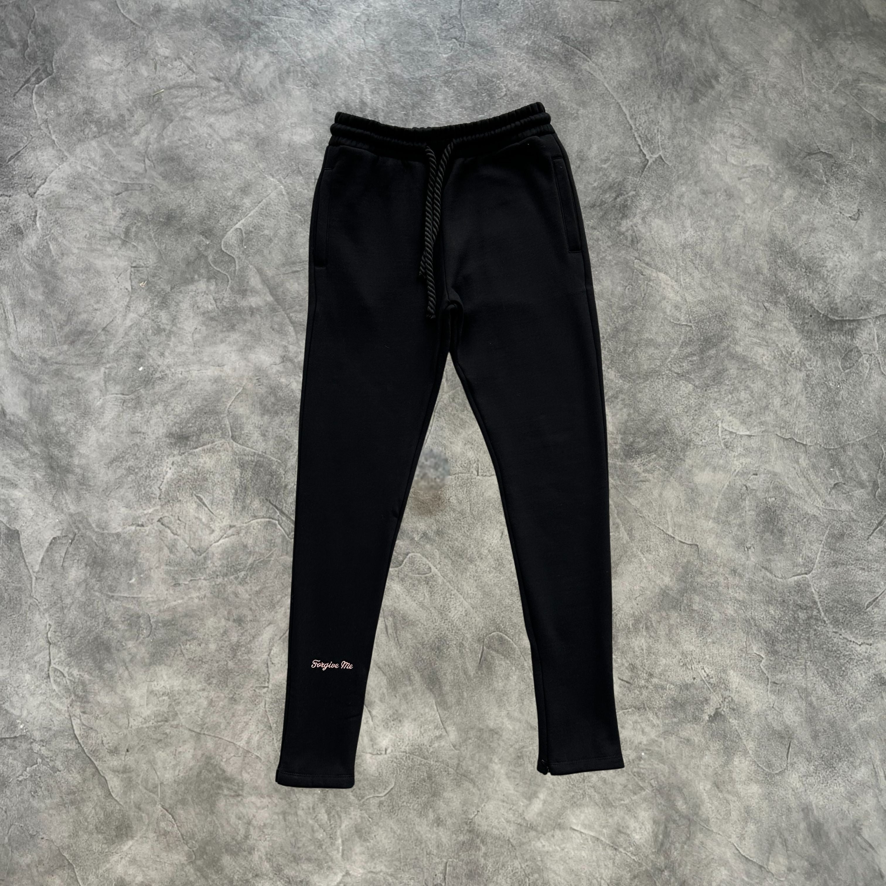 Syna Linen Tracksuit Black/Rose Gold