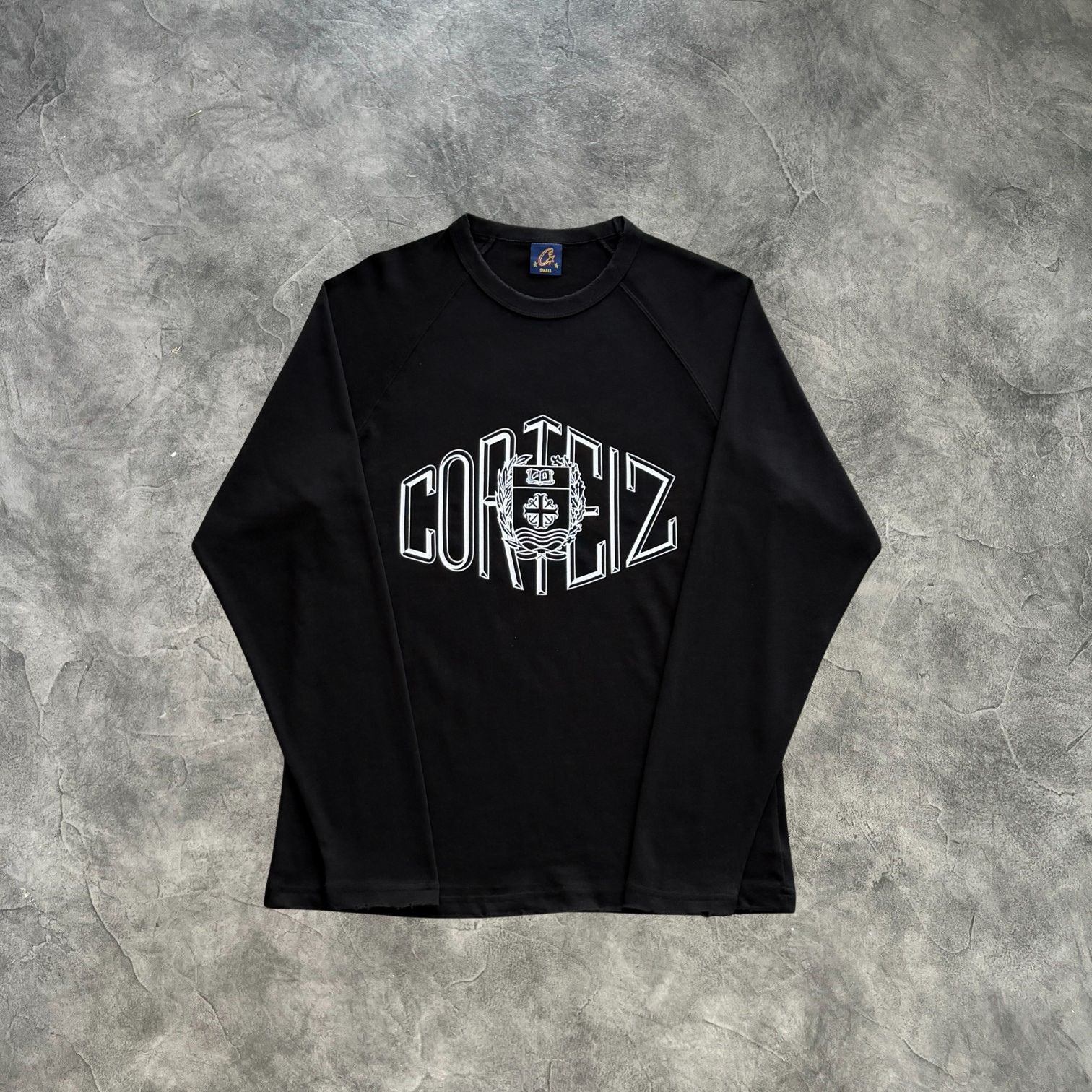Corteiz Sophomore Raglan Long Sleeves T-Shirt Black