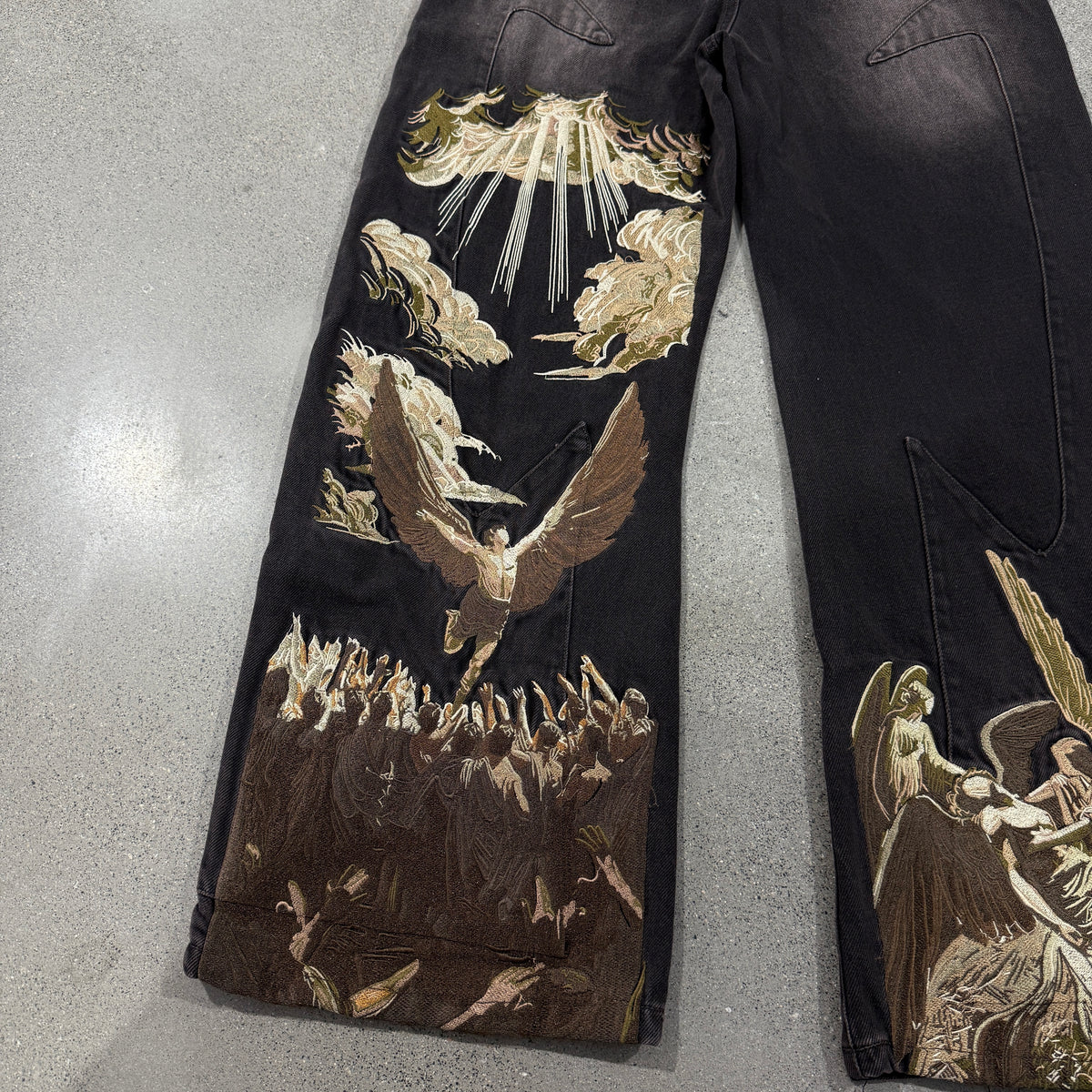 Vescartes Wrath Of Angels Jeans Black
