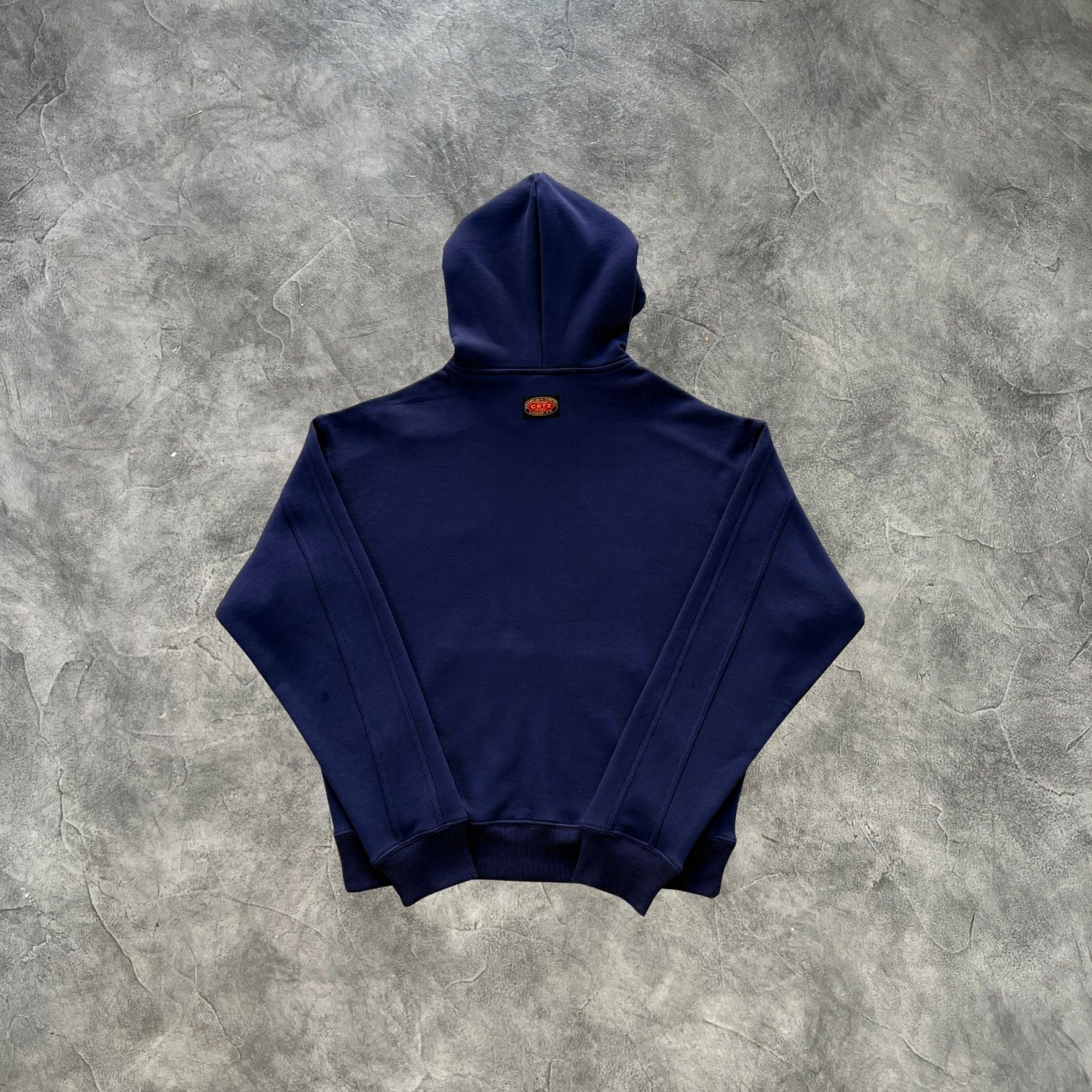 Corteiz Evil Zip-Up Hoodie Navy Blue