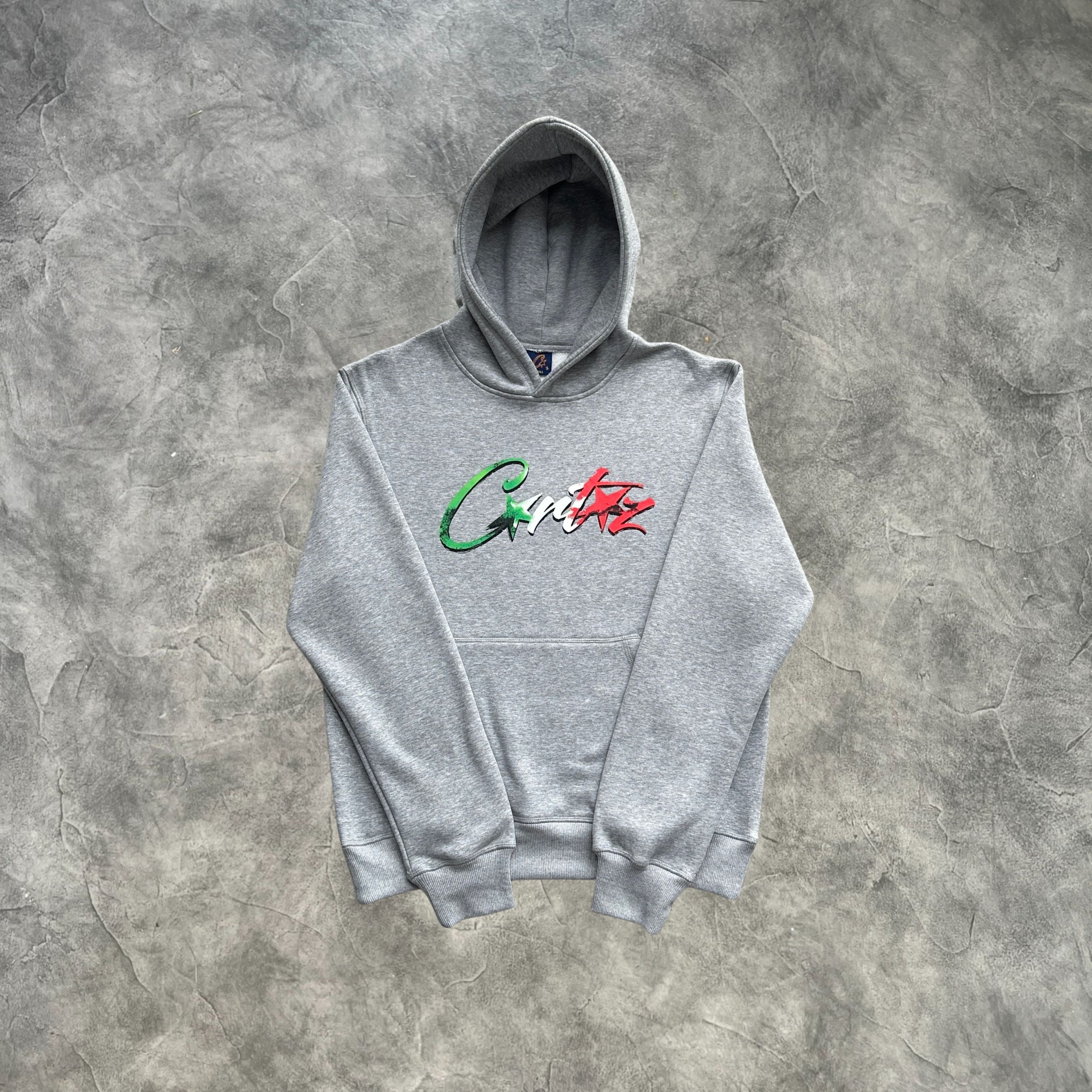 Corteiz All Stars Italia Hoodie Grey