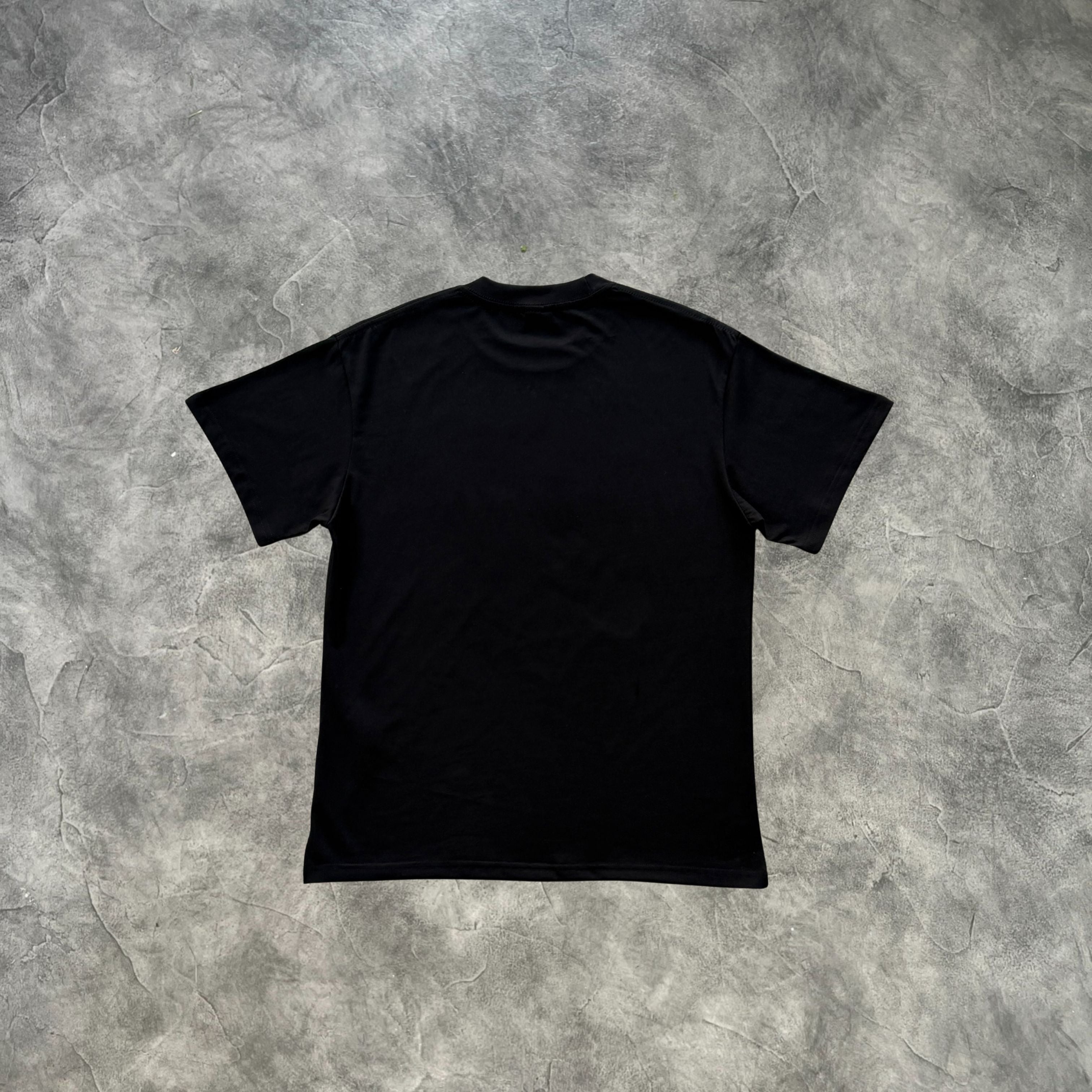 Corteiz Santan Explosion Flame T-Shirt Black