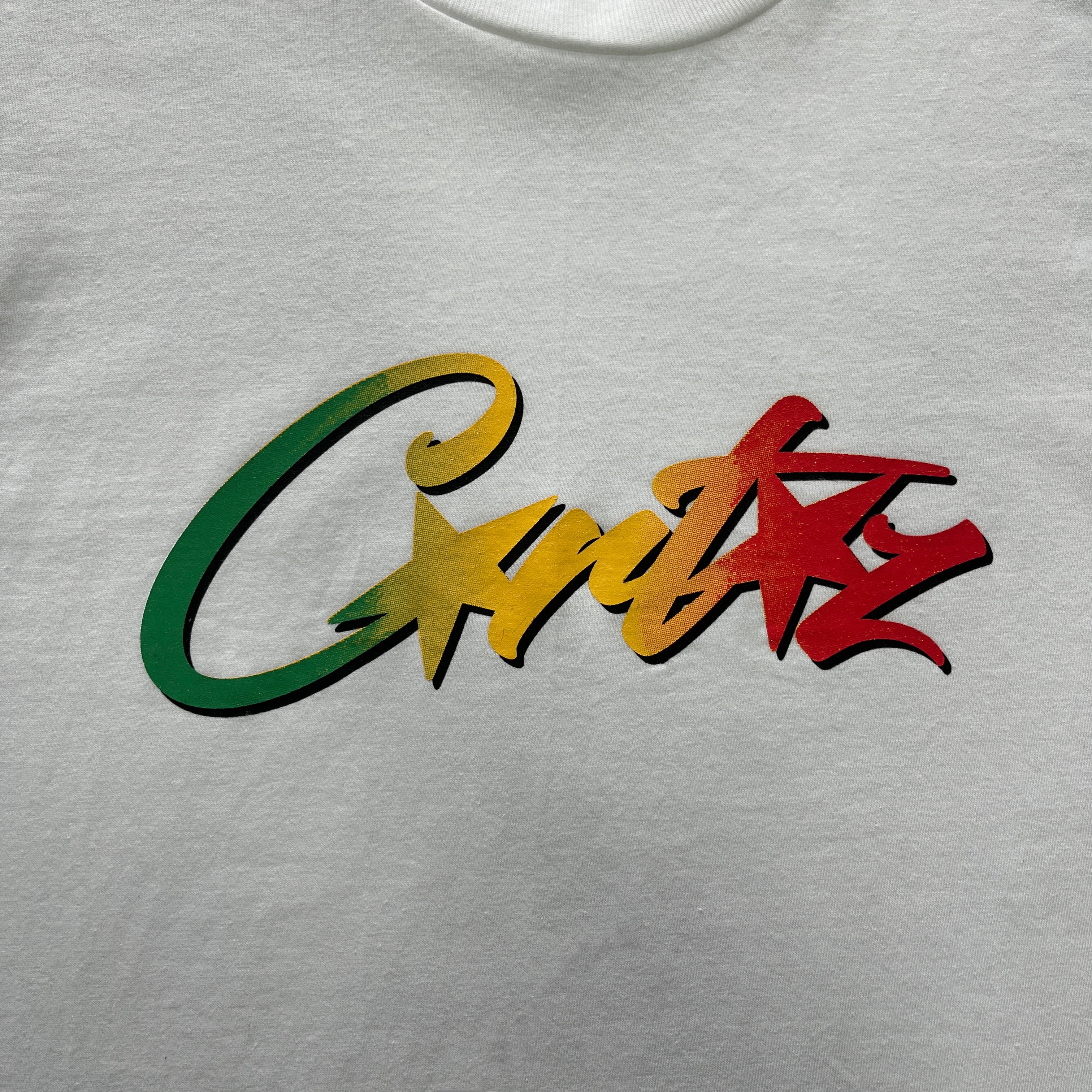 Corteiz All Stars Gradient Carni Colours T-Shirt White