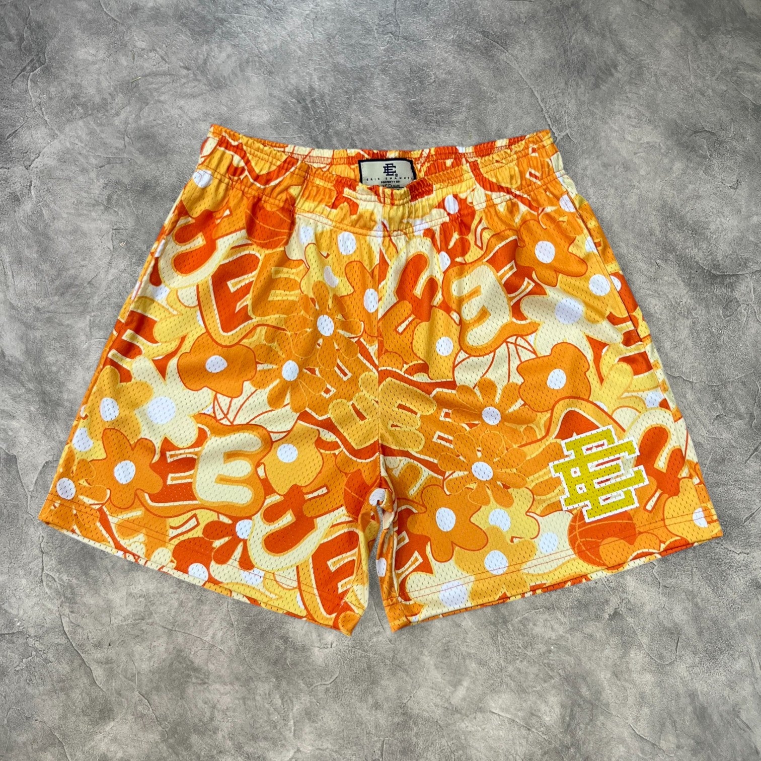 Eric Emanuel Hawaiian Shorts Yellow
