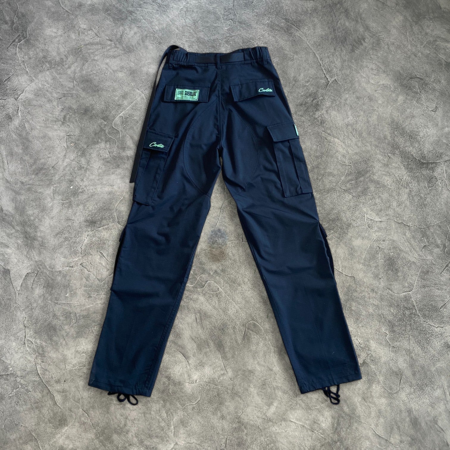 Corteiz Guerilla Cargo Pants Black/Green