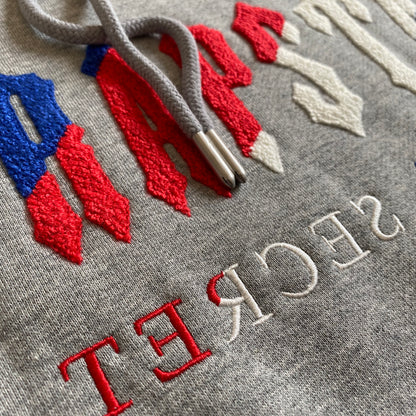 Trapstar Chenille 2.0 Decoded Hooded Tracksuit Grey/Blue