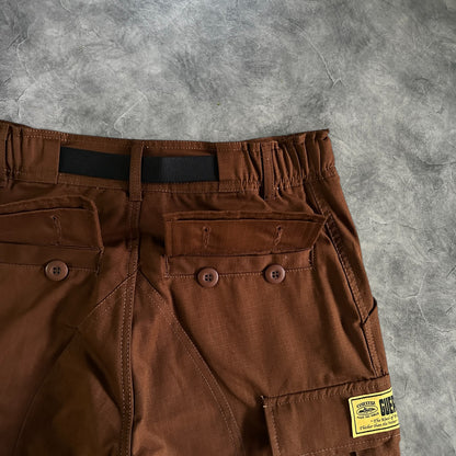 Corteiz Guerilla Cargo Pants Brown