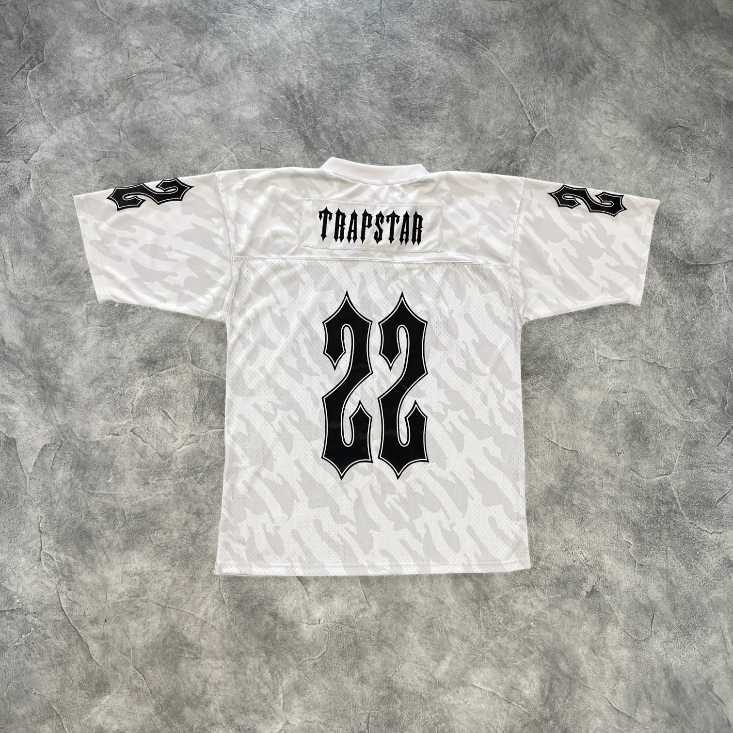 Trapstar V-Neck Football Jersey White