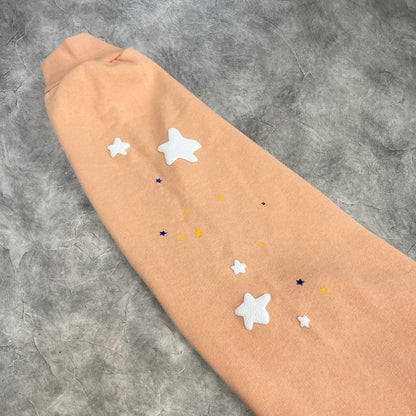 Sp5der Star Web Hoodie Peach