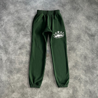 Corteiz Alcatraz 5 Star Tracksuit Green