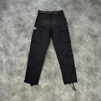 Corteiz Guerilla Cargo Pants Black/Black