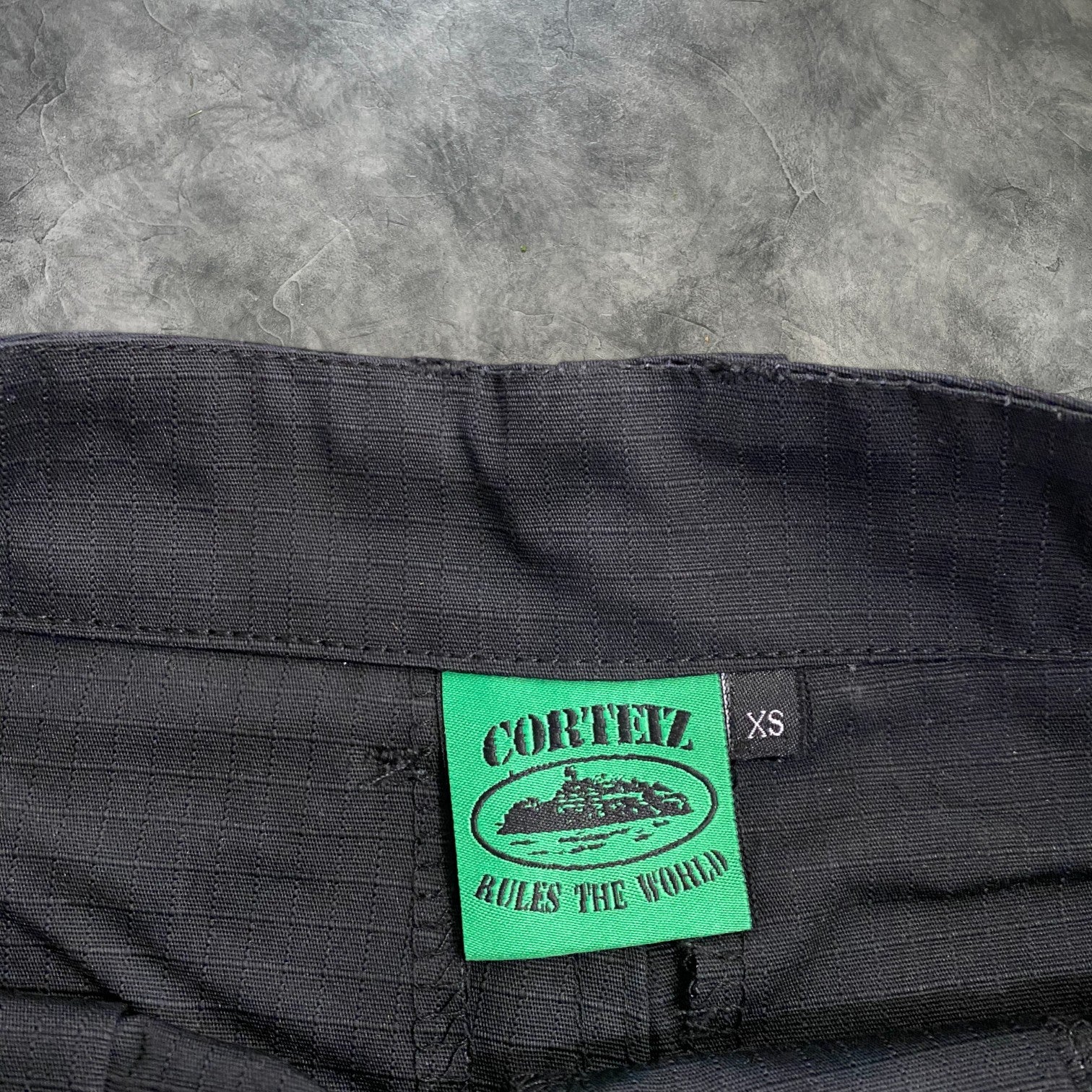 Corteiz Guerilla Cargo Shorts Black/Green