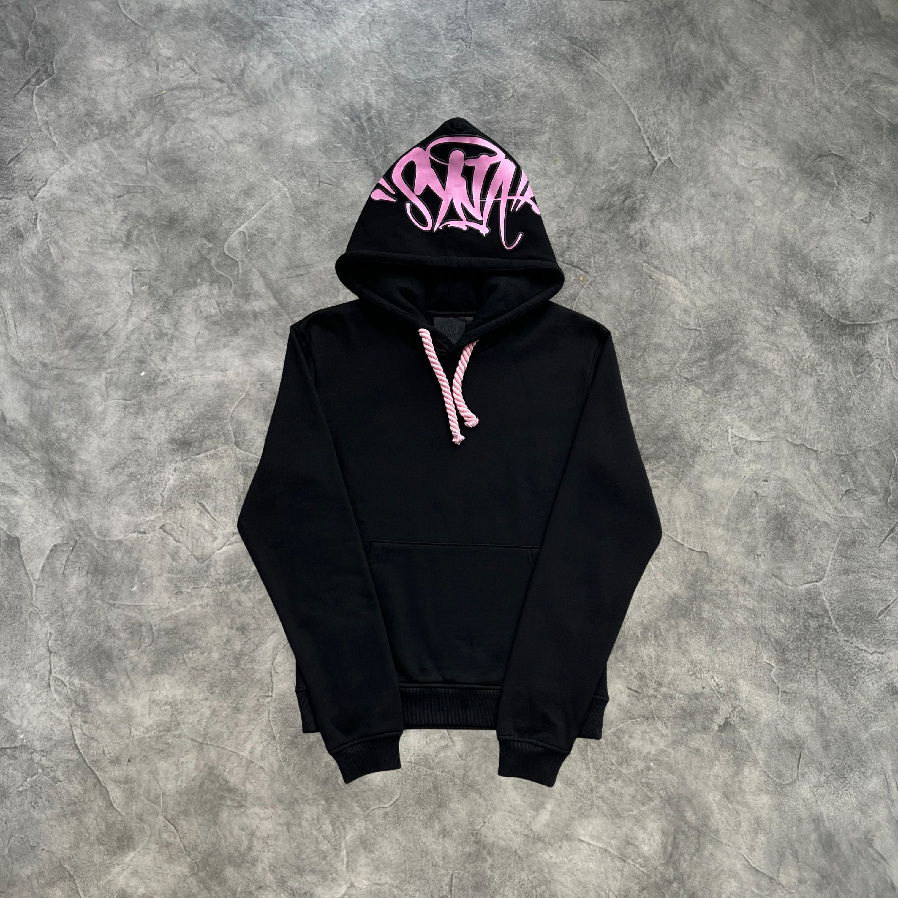 Syna Linen Tracksuit Black/Pink