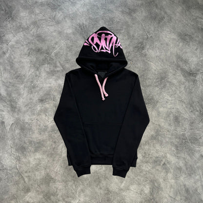 Syna Linen Tracksuit Black/Pink