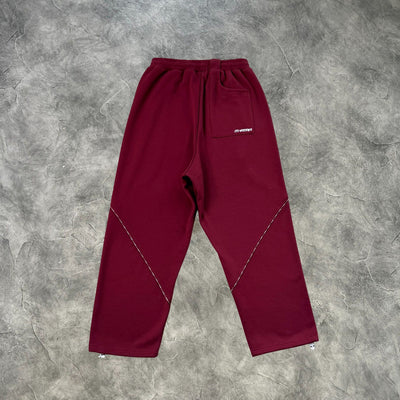 Mertra Reflective Piping Tracksuit Red