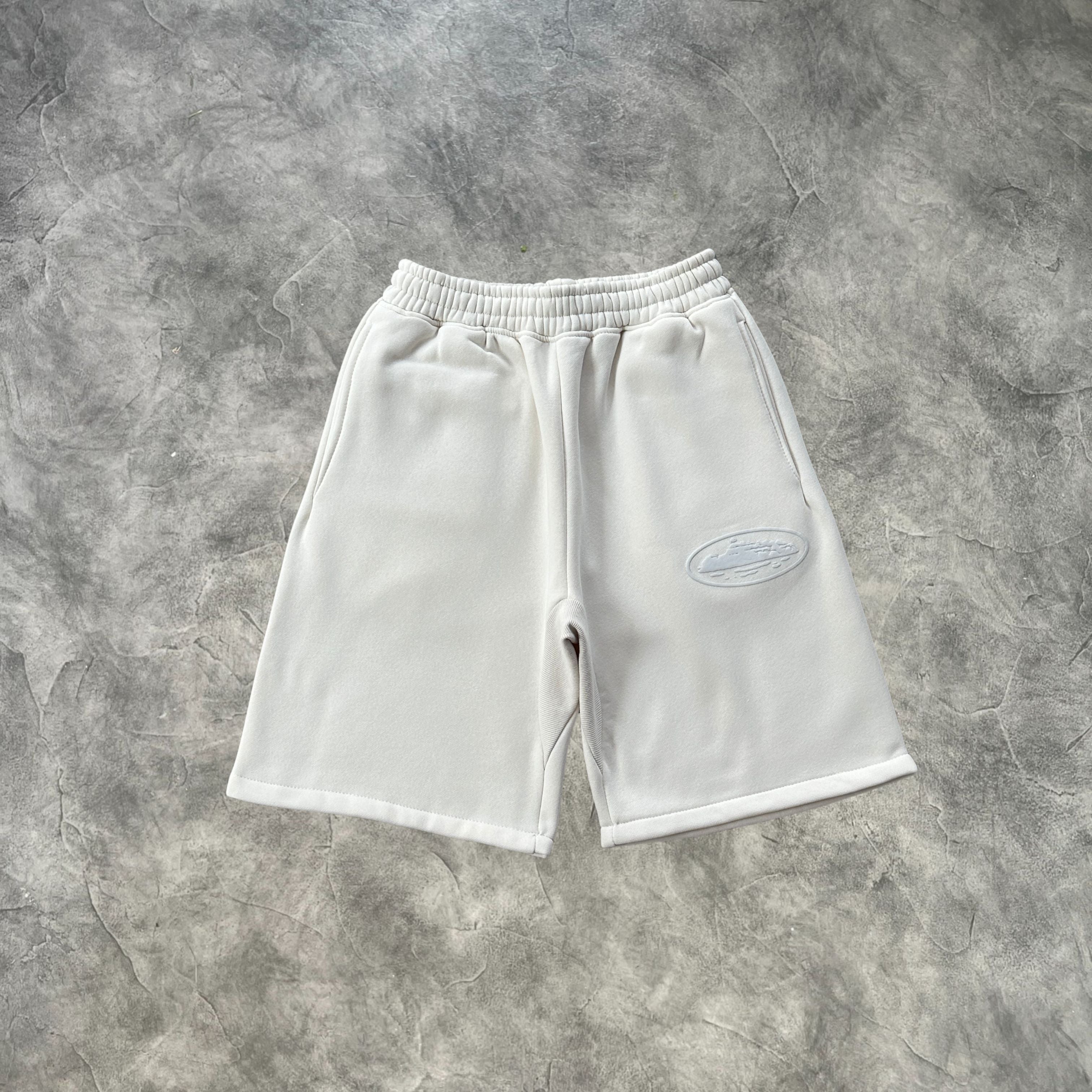 Corteiz Alcatraz Sweatshorts Off White