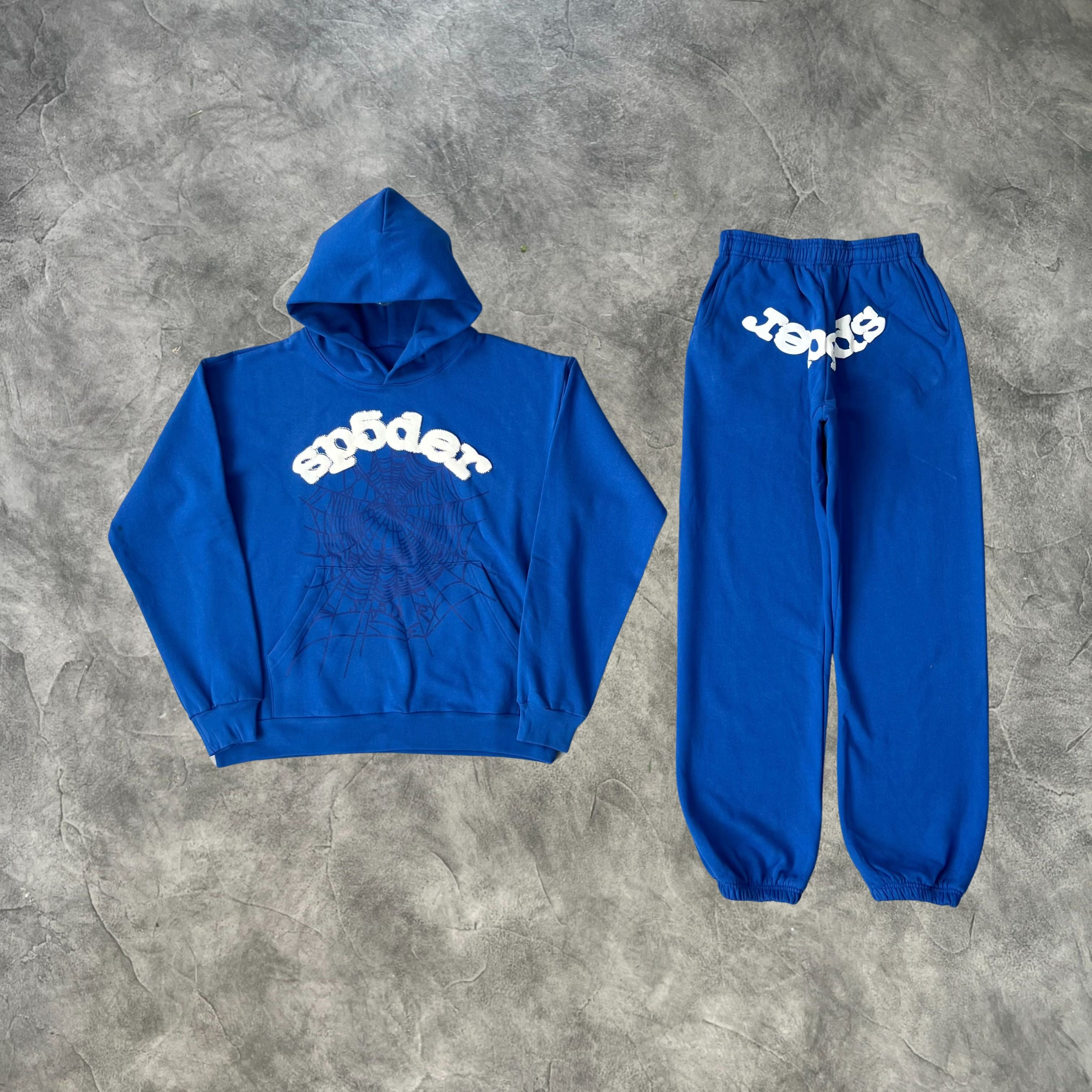 Sp5der Web Tracksuit Blue