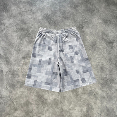 Mertra Patchwork Plaid Short Set