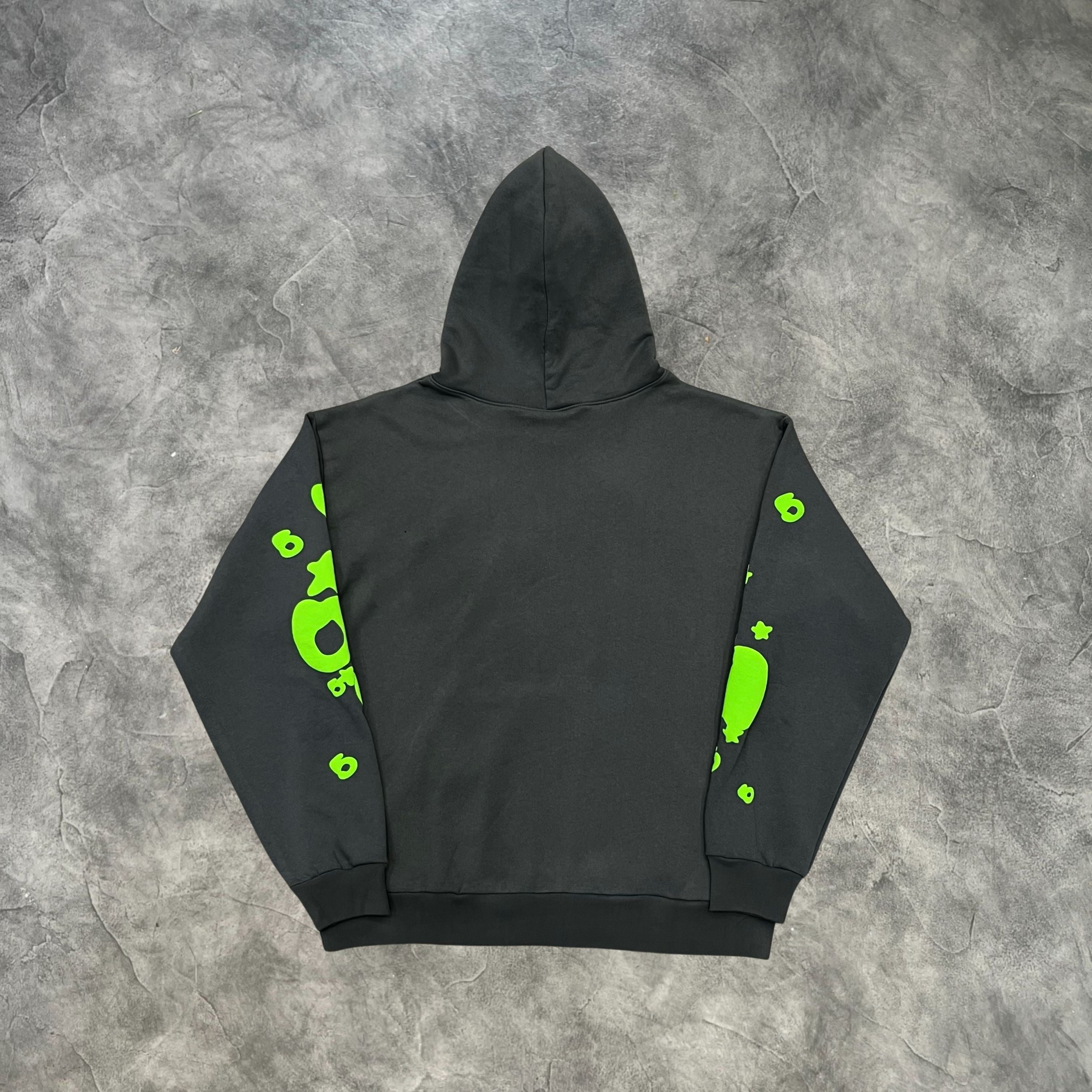 Sp5der Big Stars Hoodie Grey/Green