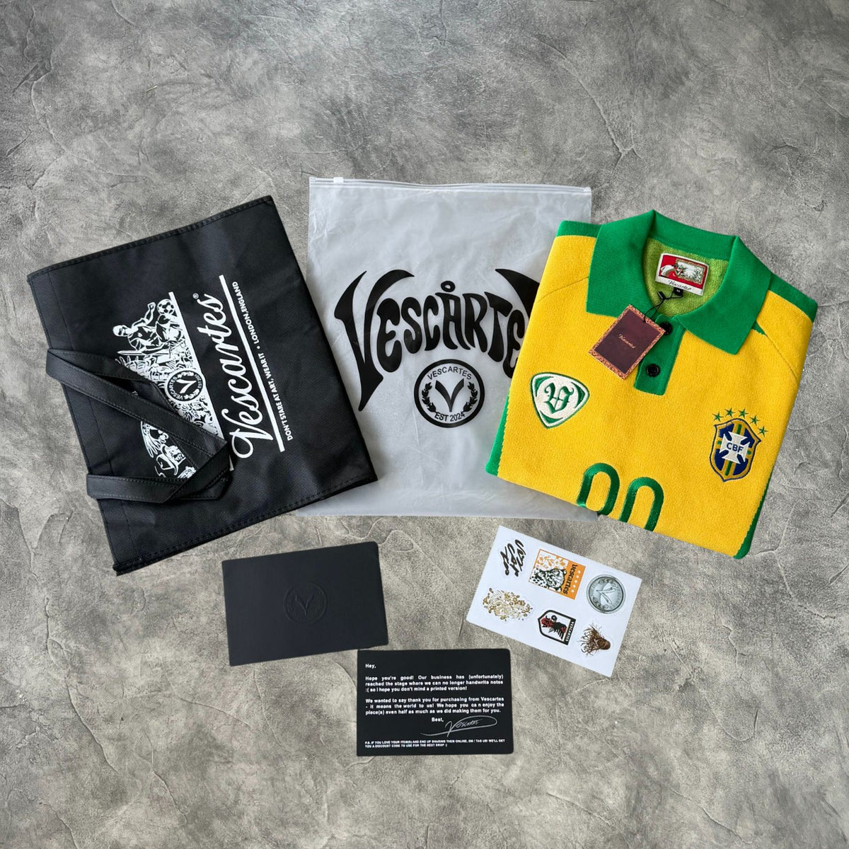 Vescartes Brazil Jersey Yellow/Green