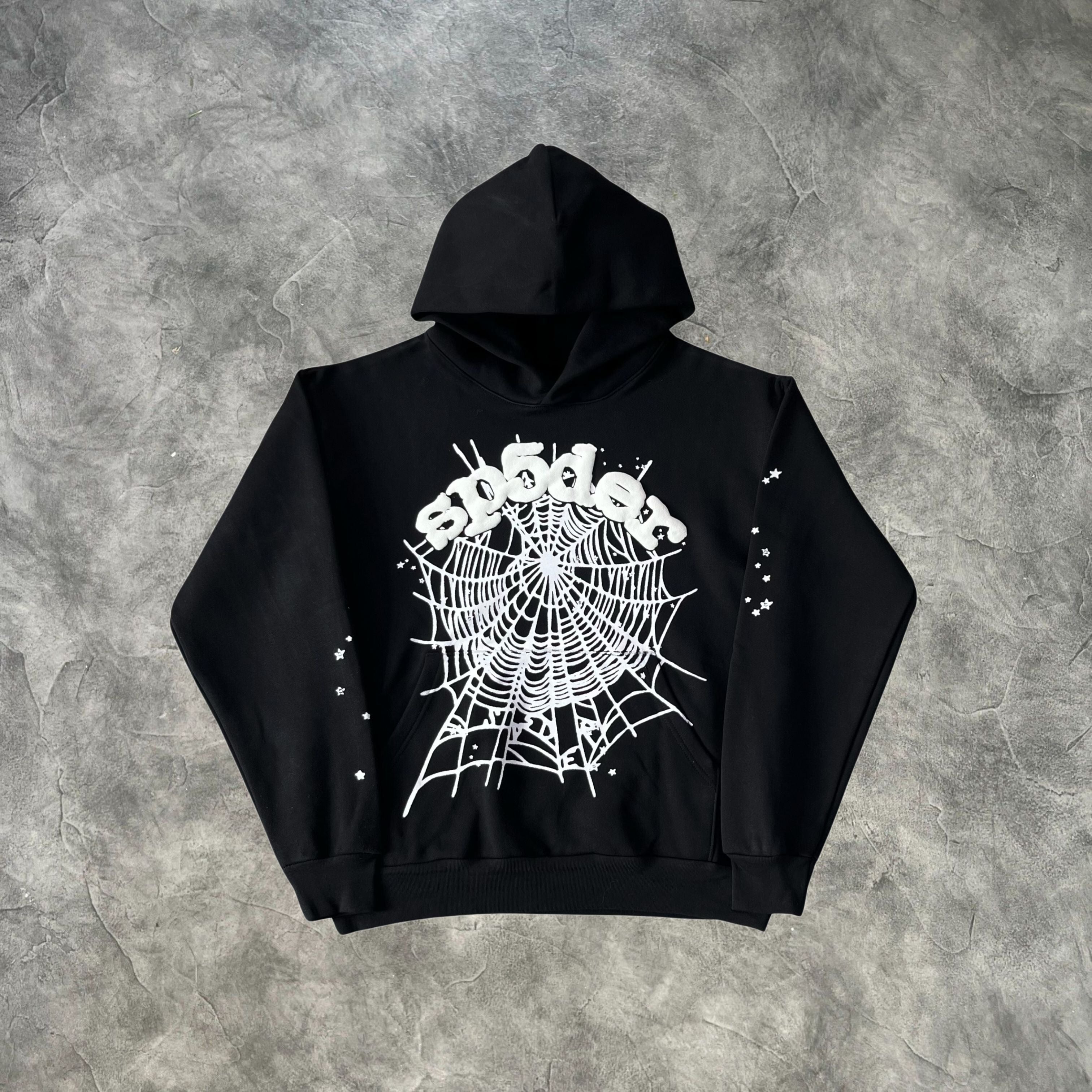 Sp5der OG Web Hoodie Black/White