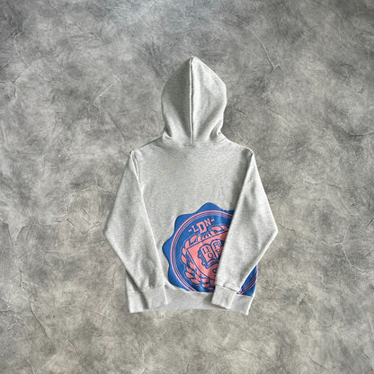 Syna Arched Printed Tracksuit Grey/Pink