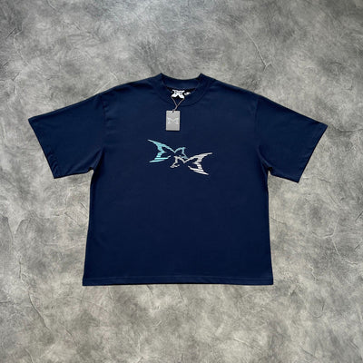 Mertra Three Dimentional 3D T-Shirt Blue