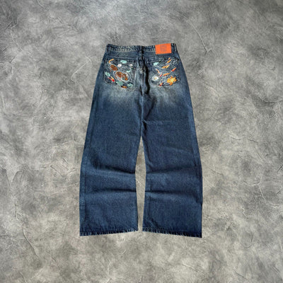 Vescartes Tiger Carp Jeans Blue