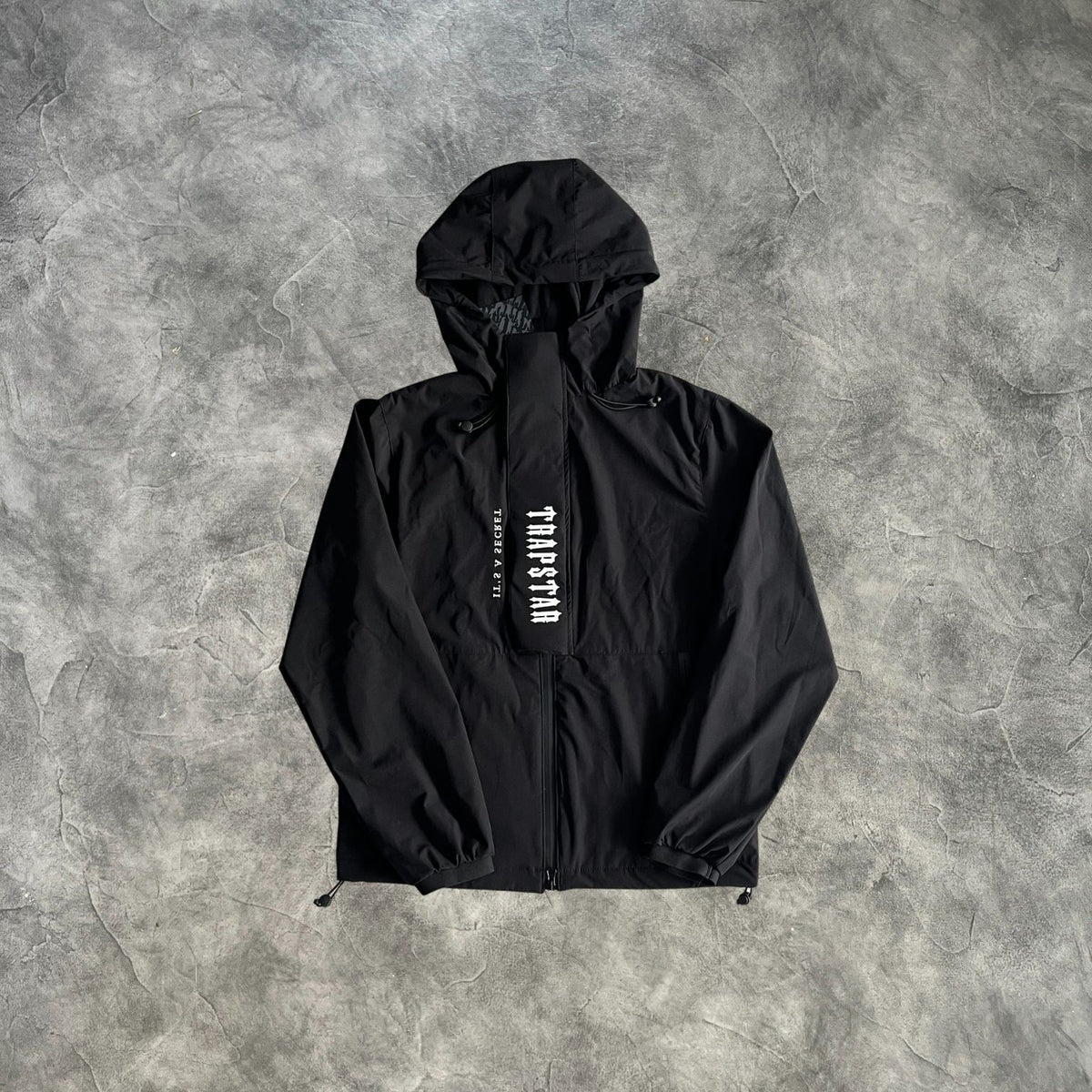 Trapstar Umbra Script Windbreaker Black