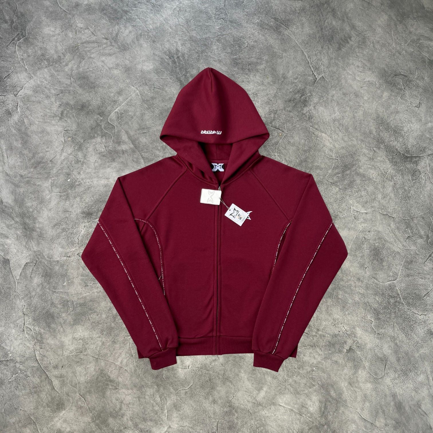Mertra Reflective Piping Tracksuit Red