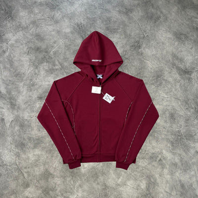 Mertra Reflective Piping Tracksuit Red
