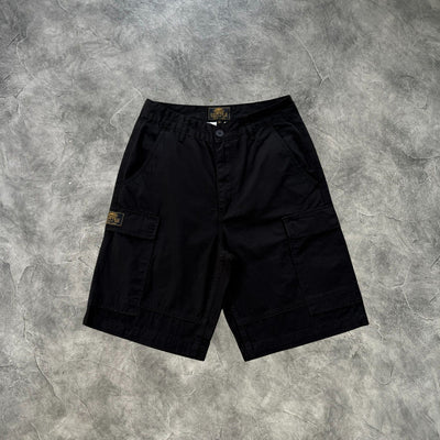 Corteiz Evil Guerrilla Cargo Shorts Black